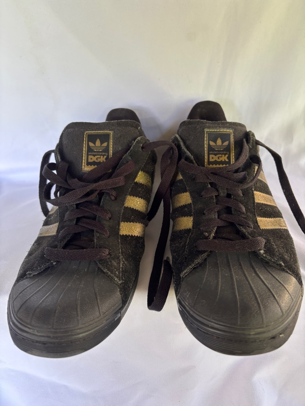 GENTLY WORN RARE 2015 ADIDAS DGK SUEDE SHELLTOE SKATEBOARD SHOES MEN'S SIZE 10 - Picture 4 of 14